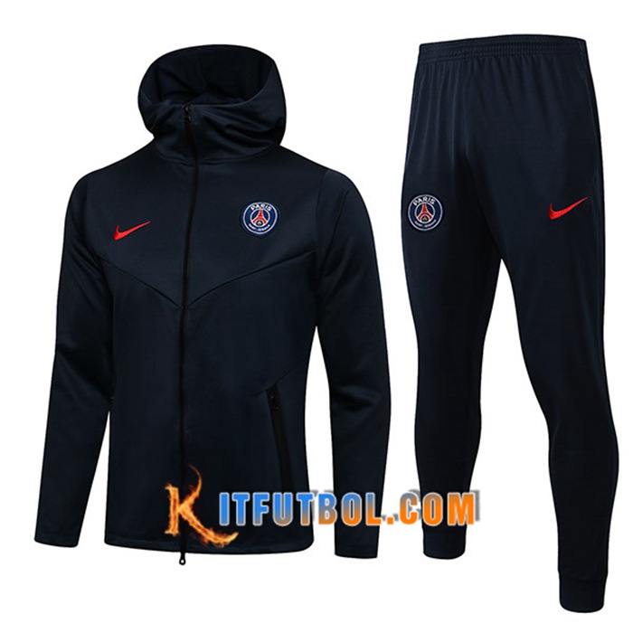 Chaqueta Con Capucha Chandal Jordan PSG Azul 2021/2022