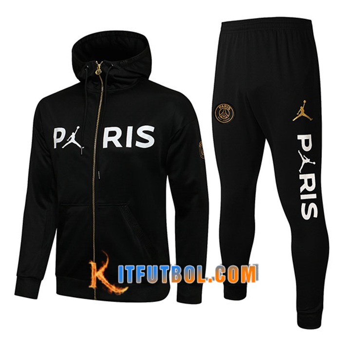 Chaqueta Con Capucha Chandal Jordan PSG Negro 2021/2022
