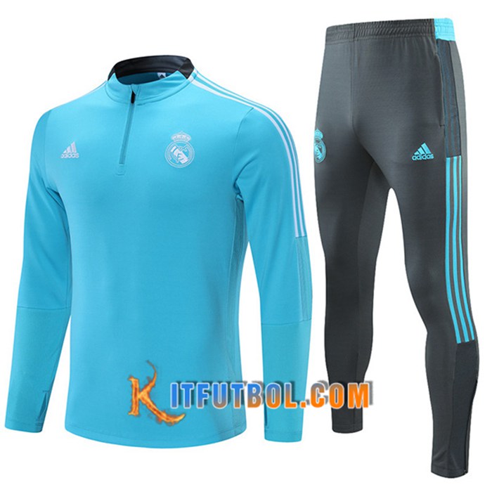 Chandal Equipos De Futbol Real Madrid Niños Azul Claro 2021/2022