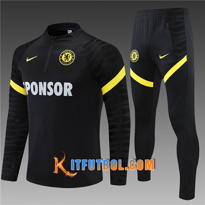 Chandal Equipos De Futbol FC Chelsea Niños Negro 2021/2022