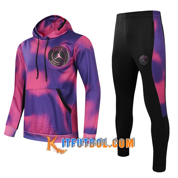 Chaqueta Con Capucha Chandal Jordan PSG Niños Púrpura 2021/2022 -1