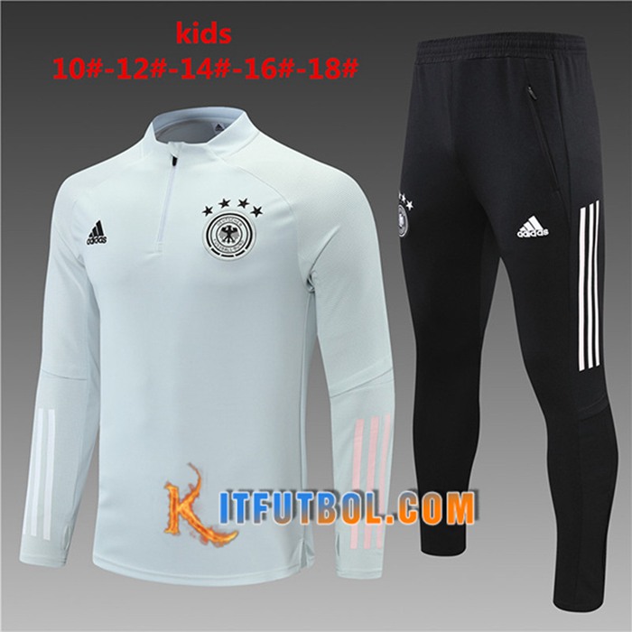 Chandal Equipos De Futbol Alemania Niños Gris Claro 2021/2022