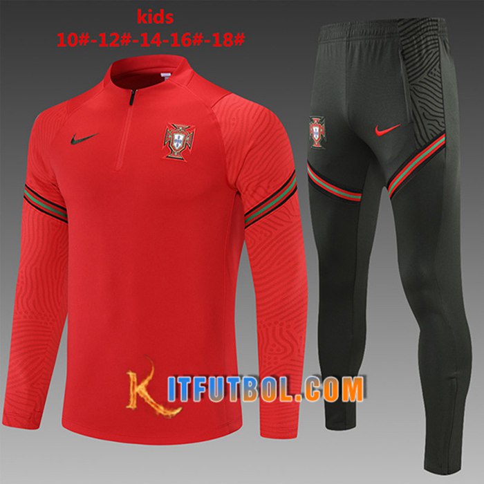 Chandal Equipos De Futbol Portugal Niños Rojo 2021/2022