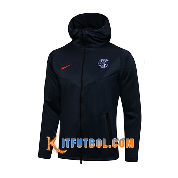 Chaqueta Con Capucha Jordan PSG Azul 2021/2022