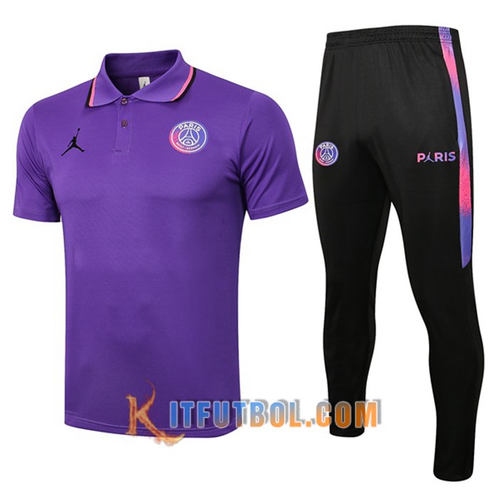 Camiseta Entrenamiento Jordan PSG + Pantalones Violeta 2021/2022