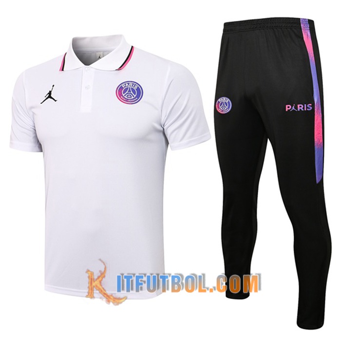 Camiseta Entrenamiento Jordan PSG + Pantalones Blanca 2021/2022