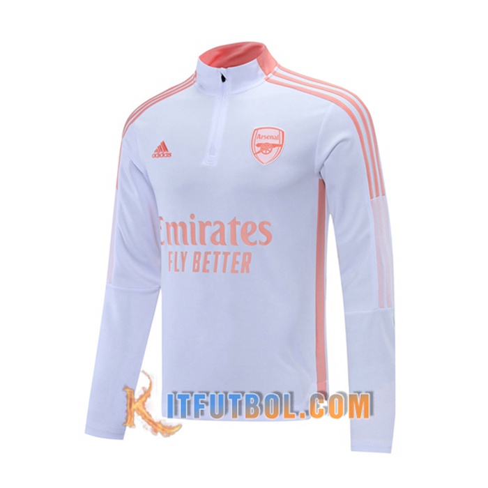 Sudadera De Entrenamiento Arsenal Rose/Blanca 2021/2022