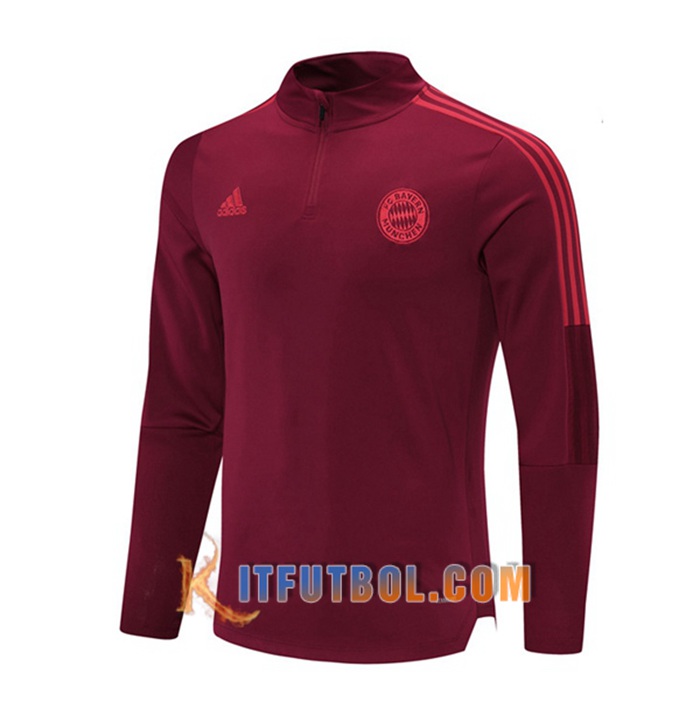Sudadera De Entrenamiento Bayern Munich Rojo 2021/2022 -1