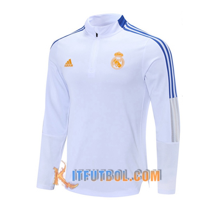 Sudadera De Entrenamiento Real Madrid Blanca 2021/2022