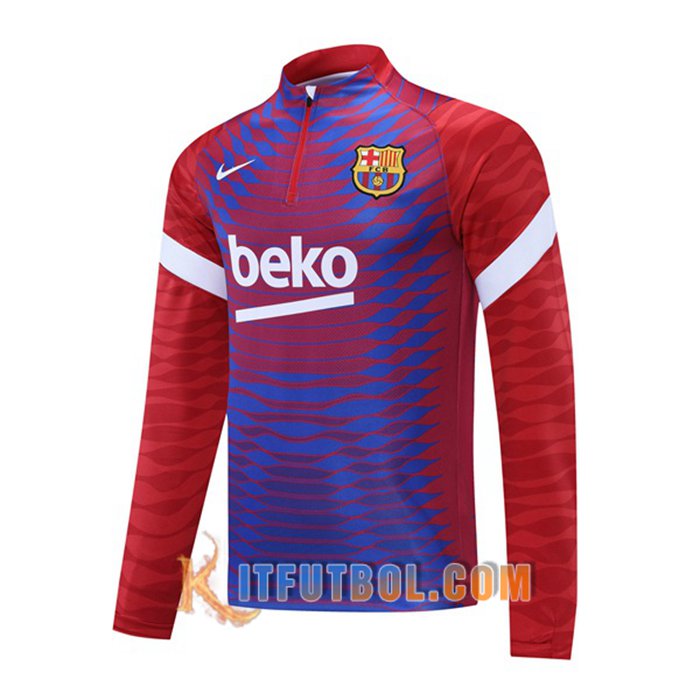 Sudadera De Entrenamiento Bayern Munich Rojo/Negro 2021/2022 -1