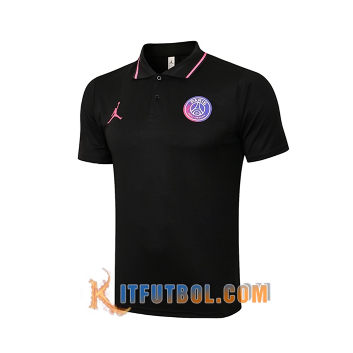 Camiseta Polo Jordan PSG Negro 2021/2022
