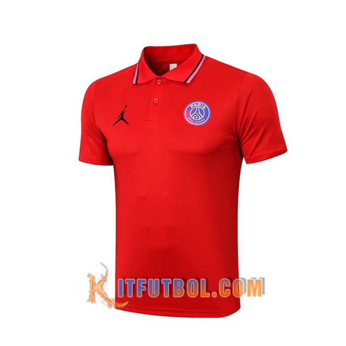 Camiseta Polo Jordan PSG Rojo 2021/2022