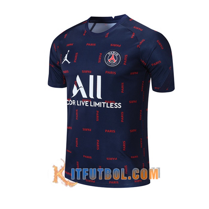 Camiseta Entrenamiento Jordan PSG Azul Marino 2021/2022