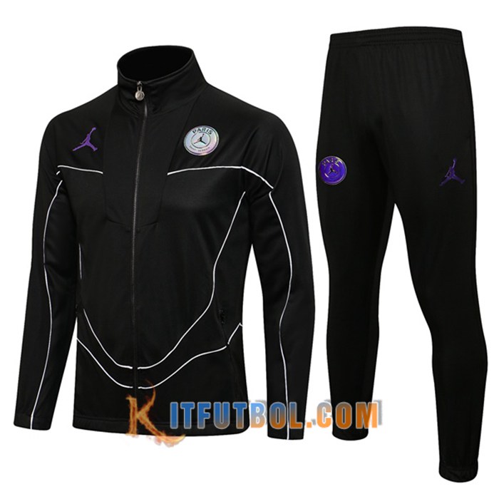 Chaqueta Con Capucha Chandal PSG Negro 2021/2022 -1