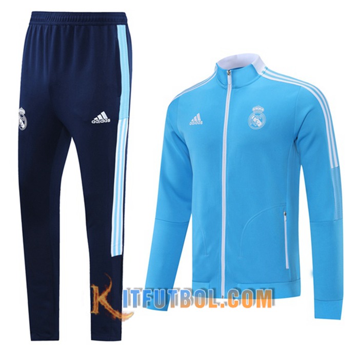 Chaqueta Con Capucha Chandal Real Madrid Azul 2021/2022