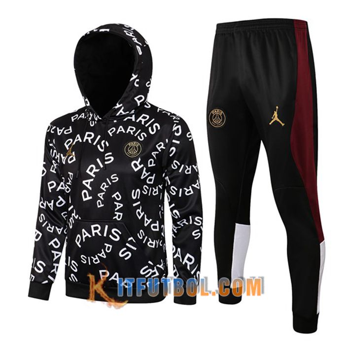 Chaqueta Con Capucha Chandal Jordan PSG Negro 2021/2022