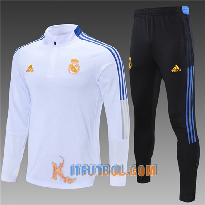 Chandal Equipos De Futbol Real Madrid Niños Blanca 2021/2022