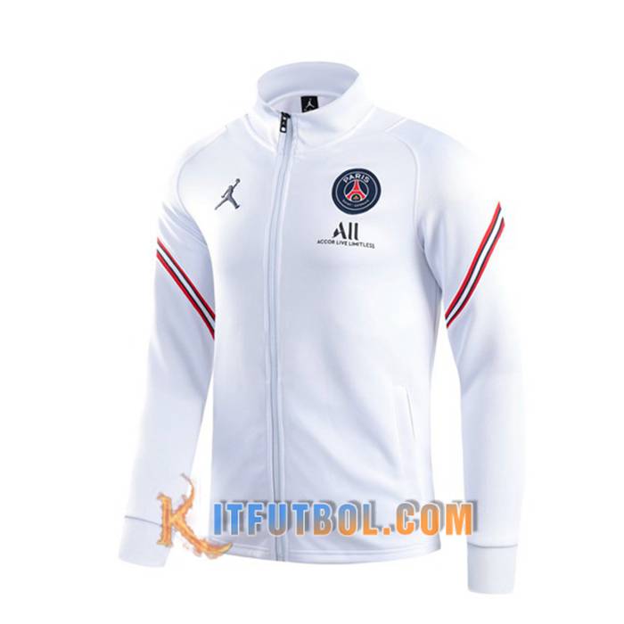 Chaquetas Futbol PSG Blanca 2021/2022