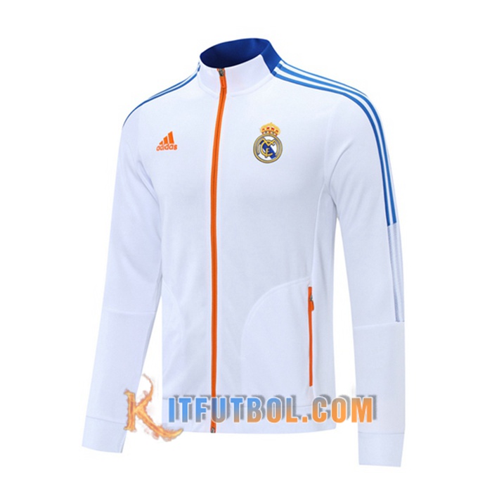 Chaquetas Futbol Real Madrid Blanca 2021/2022