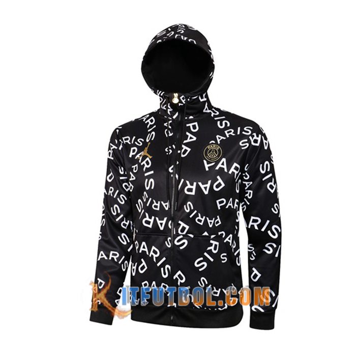 Chaqueta Con Capucha Jordan PSG Negro 2021/2022