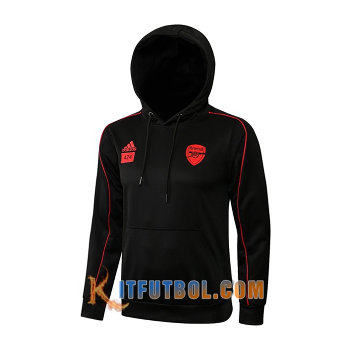 Chaqueta Con Capucha FC Arsenal Negro 2021/2022