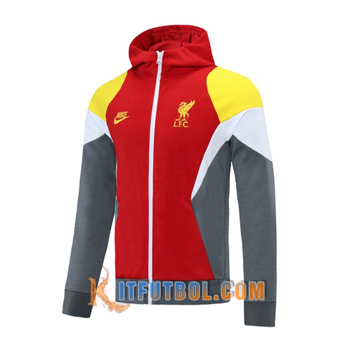 Chaqueta Con Capucha FC Liverpool Blanca 2021/2022