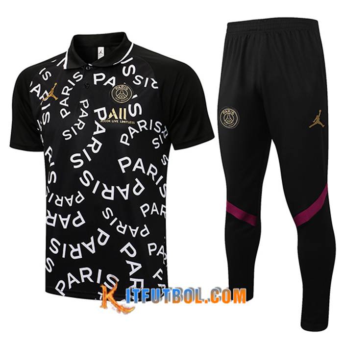 Camiseta Entrenamiento Jordan PSG + Pantalones Negro 2021/2022