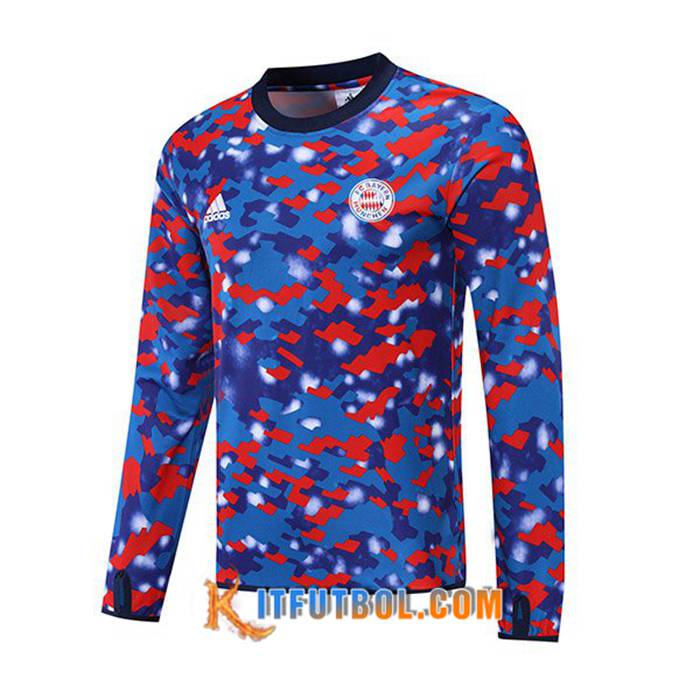 Sudadera De Entrenamiento Bayern Munich Azul/Rojo 2021/2022