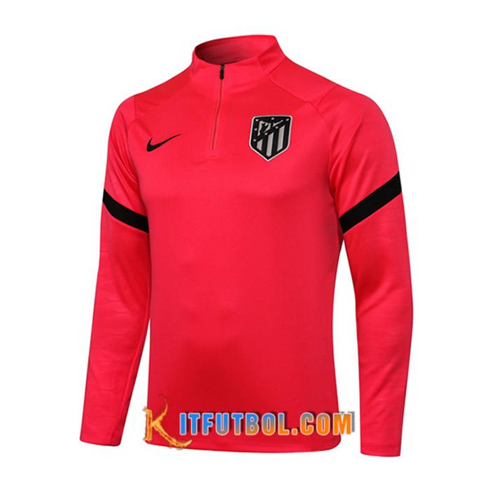 Sudadera De Entrenamiento Atletico Madrid Rojo 2021/2022