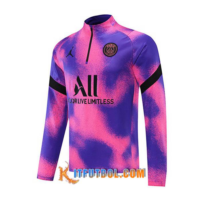Sudadera De Entrenamiento Jordan PSG Púrpura/Rosa 2021/2022