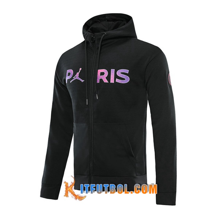 Sudadera De Entrenamiento Capucha Jordan PSG Negro 2021/2022 -1
