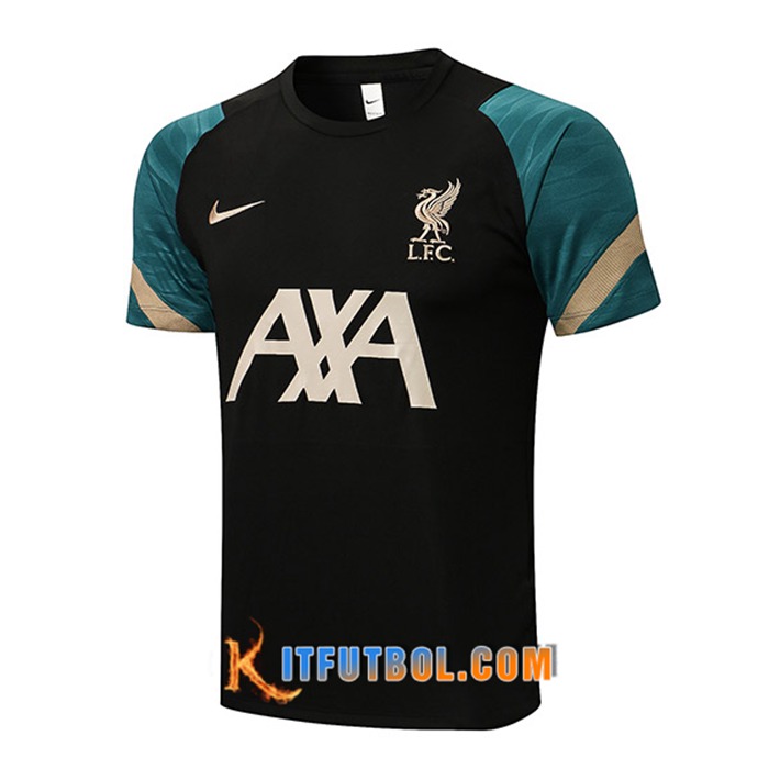 Camiseta Entrenamiento FC Liverpool Negro 2021/2022