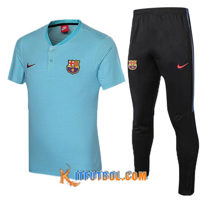 Camiseta Entrenamiento FC Barcelona + Pantalones Azul 2021/2022