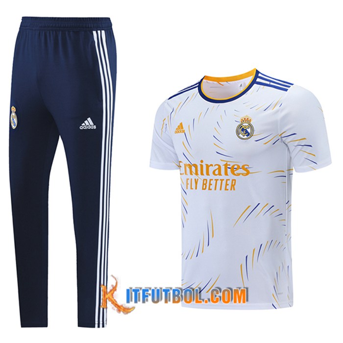 Camiseta Entrenamiento FC Barcelona + Pantalones Blanca 2021/2022