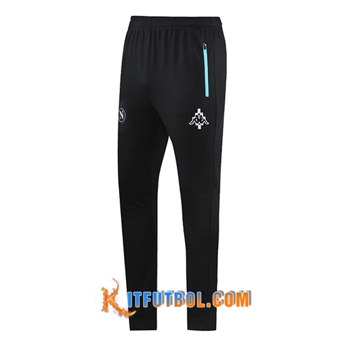 Pantalon Entrenamiento SSC Napoli Negro/Verde 2021/2022