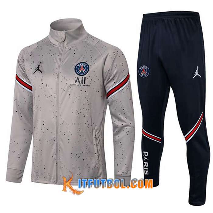 Chandal Equipos De Futbol - Chaqueta Jordan PSG Gris 2021/2022