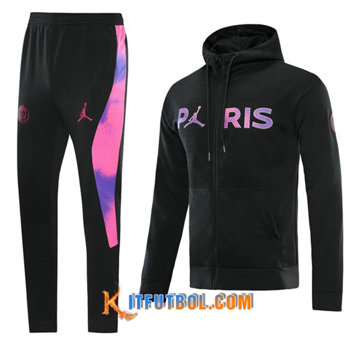 Chaqueta Con Capucha Chandal Jordan PSG Negro 2021/2022 -1