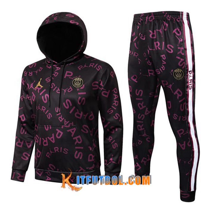 Chaqueta Con Capucha Chandal Jordan PSG Negro 2021/2022 -2