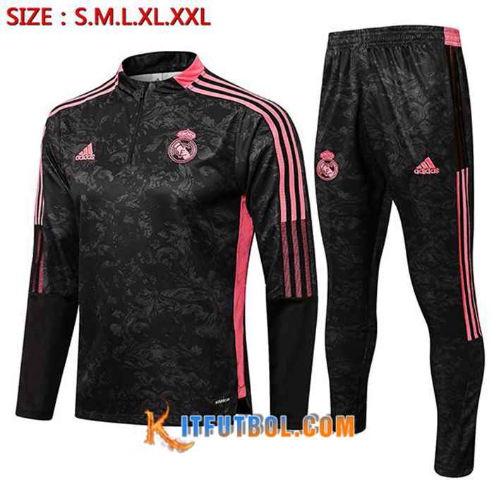 Chandal Equipos De Futbol Real Madrid Negro/Rojo 2021/2022