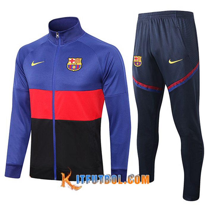 Chandal Equipos De Futbol - Chaqueta FC Barcelona Azul/Rojo/Negro 2021/2022