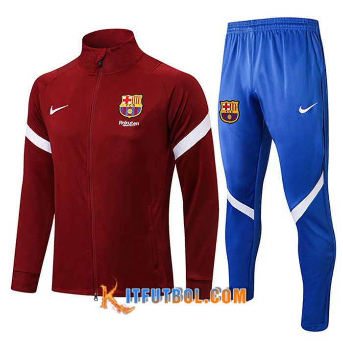 Chandal Equipos De Futbol - Chaqueta FC Barcelona Rojo 2021/2022