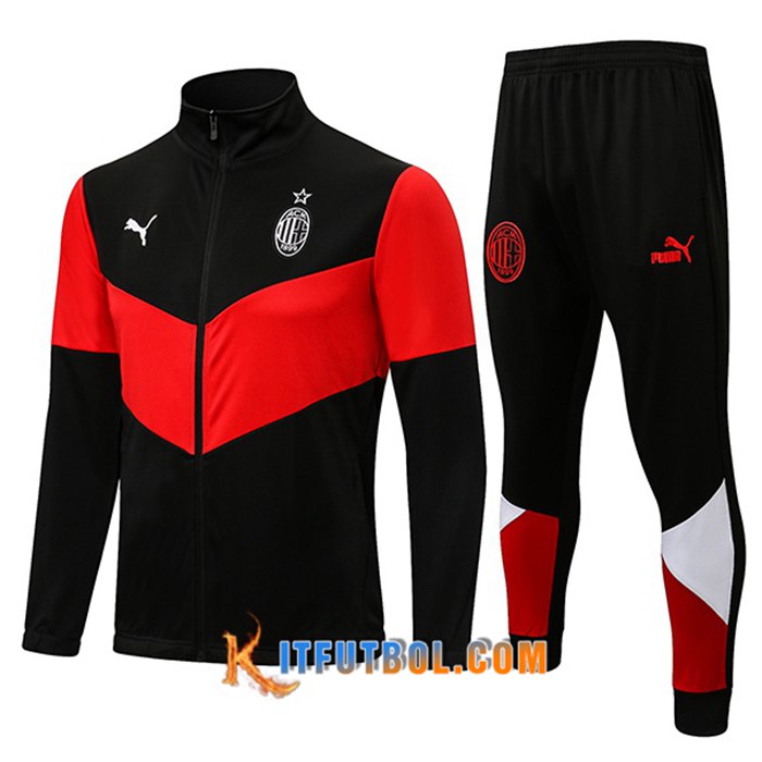 Chandal Equipos De Futbol - Chaqueta AC Milan Negro 2021/2022