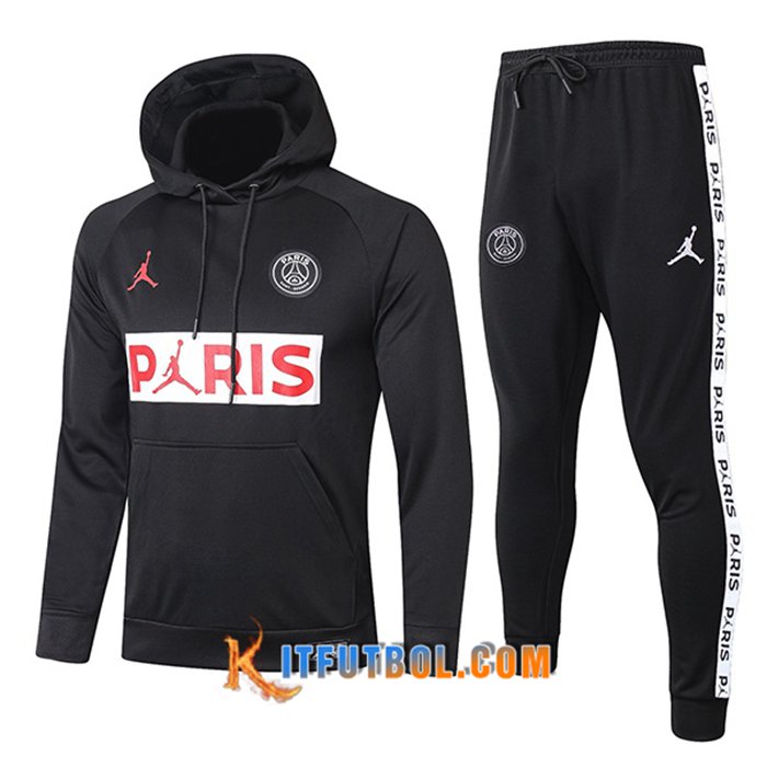 Chaqueta Con Capucha ChandalJordan PSG Negro 2021/2022 -3