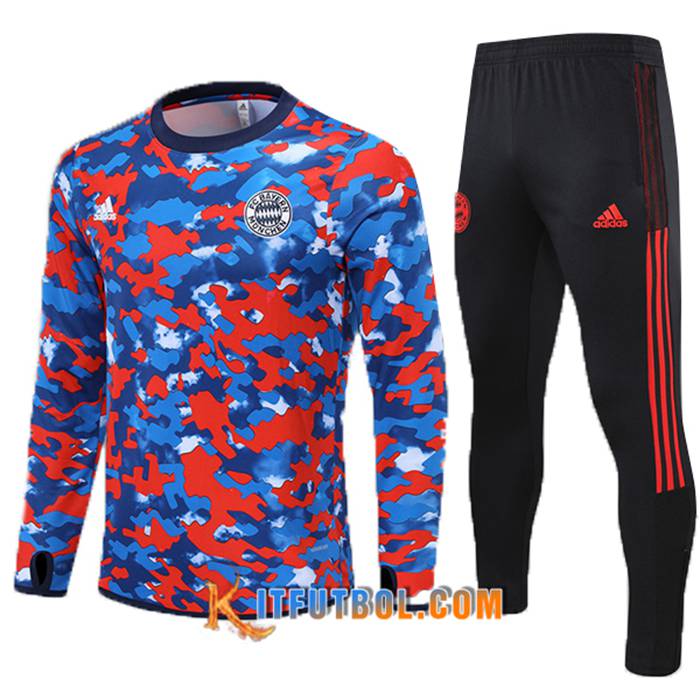 Chandal Equipos De Futbol Bayern Munich Ninos Azul/Rojo 2021/2022