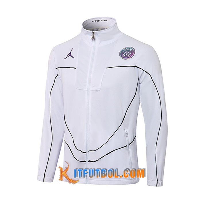 Chaquetas Futbol Jordan PSG Blanca 2021/2022 -1