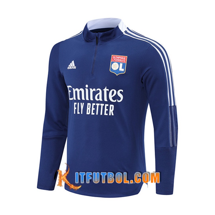Sudadera De Entrenamiento Lyon OL Azul 2021/2022