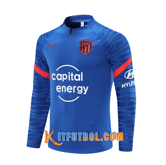 Sudadera De Entrenamiento Atlético Madrid Azul 2021/2022