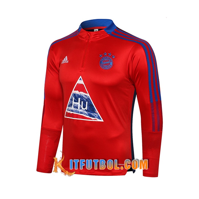 Sudadera De Entrenamiento Bayern Munich Rojo/Azul 2021/2022