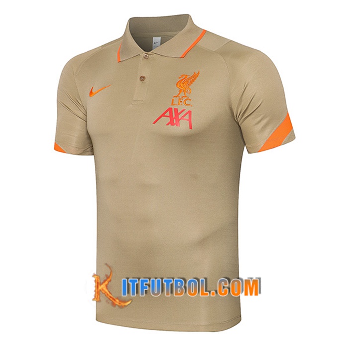 Camiseta Polo FC Liverpool Brun Clair 2021/2022