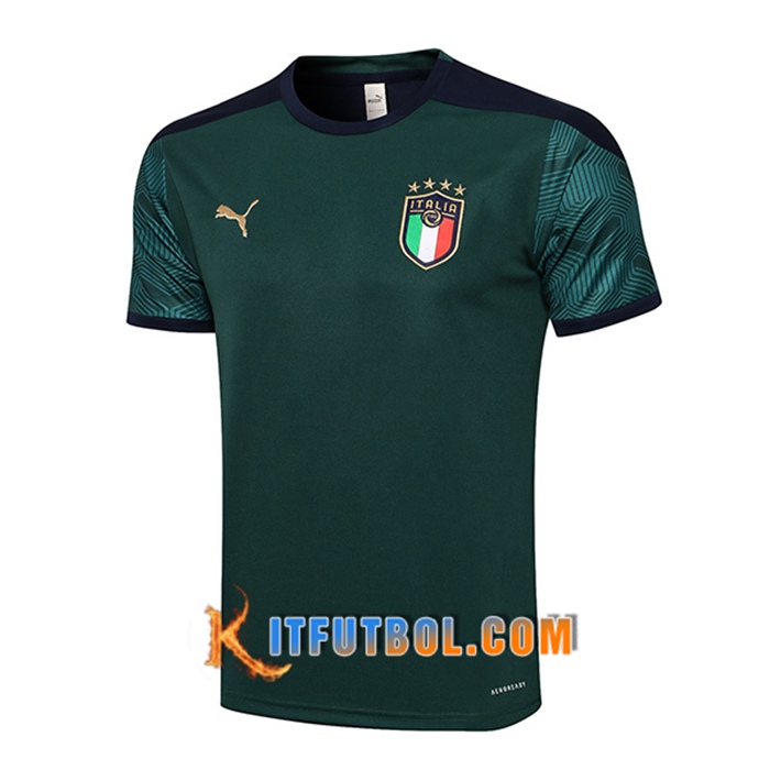 Camiseta Polo Italia Verde 2021/2022
